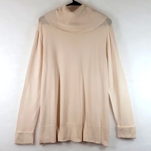 Vision 155 Cowell Neckline Long Sleeve Light weight Sweater Size L - Picture 11 of 11